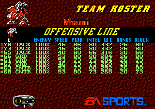 College Football USA 96 screenshot 4 for Sega Genesis